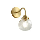 Helnys Modern Copper Wall Sconce with Glass Ball, LED Lights Fixtures