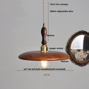 Helnys Modern Nordic Walnut Wood LED Pendant Light for Interior Home Decor