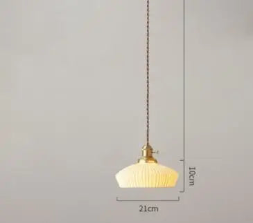 Helnys Blue Glass Pendant Lights - Bedroom Dinning Living Room Lighting Fixtures
