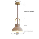 Helnys Ceramic LED Pendant Light - Japanese Style Nordic Hanging Fixture