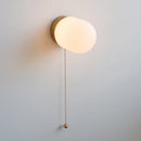 Helnys Glass Wall Light Sconce LED Switch Nordic Bedroom Bathroom Stairs Aplique Pared