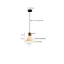 Helnys Ceramic LED Pendant Light for Home Indoor Decor - Modern Hanging Lamp