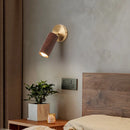 Helnys Nordic LED Wall Light - Modern Wood Indoor Lamp for Home Decor