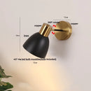Helnys Black Iron LED Wall Sconce for Modern Home Decor