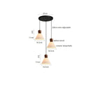 Helnys Walnut Ceramic LED Pendant Lights - Modern Nordic Style for Home & Commercial Lighting