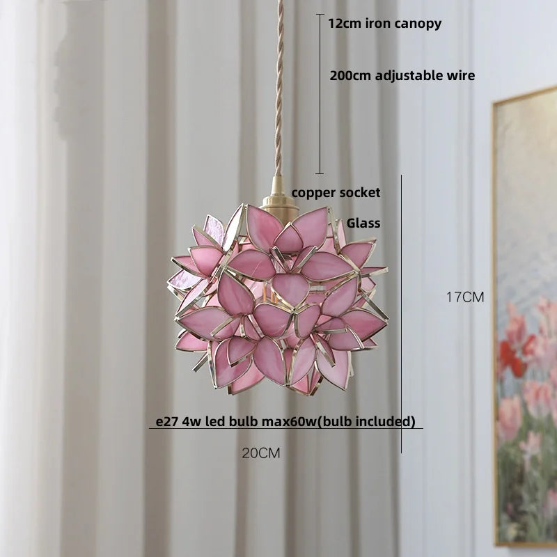 Helnys Glass Copper LED Pendant Lamp E27 Nordic Modern Luxury Hanging Lights