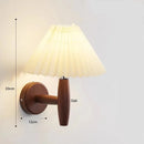 Helnys Wooden Wall Light Paper Umbrella LED Wall Lamp Sconce - Home Decor Fixture