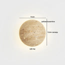 Helnys Yellow Travertine LED Wall Lamp Nordic Modern Interior Light