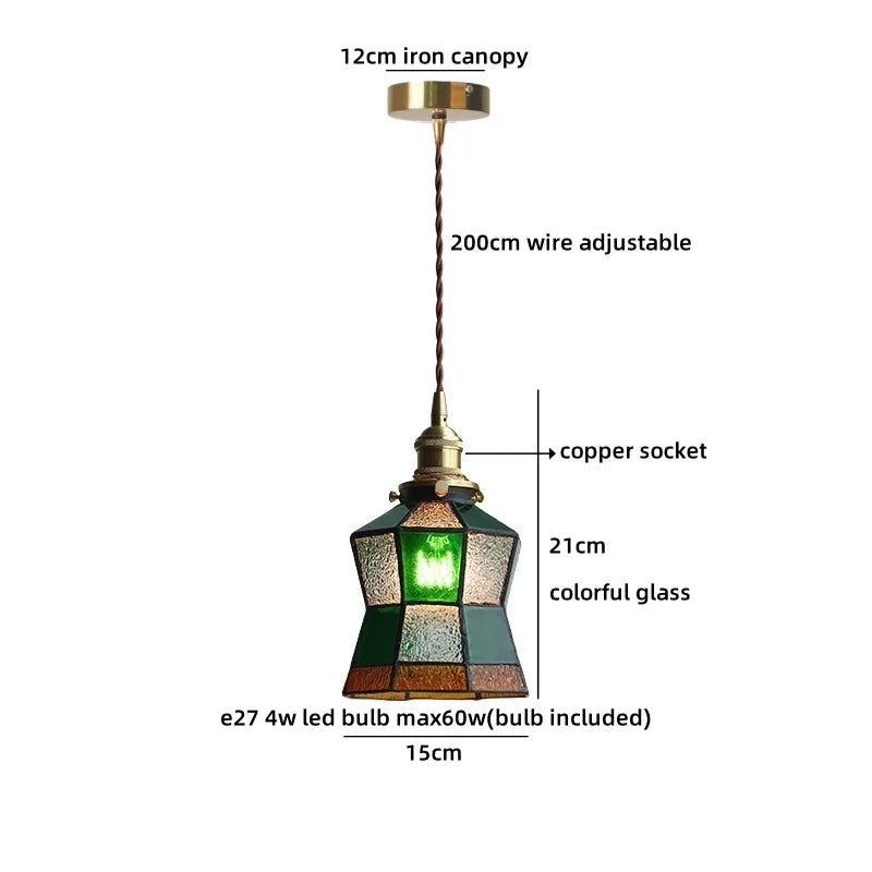 Helnys Glass Round Pendant Lampshade Chandelier in White for Bedroom, Dining, and Living Room