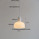 Helnys White Glass LED Pendant Lamp: Nordic Modern Hanging Lights for Home Decor