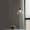 Helnys Glass Pendant Light Fixture Adjustable Modern Nordic Clear Glass Glass Pendant