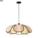 Helnys 50CM Rattan Flower Pendant Lamp LED Indoor Hanging Light Nordic Modern