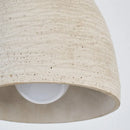Helnys Circular LED Pendant Light Micro Cement Wood Vintage Hanging Lamp