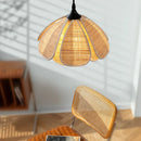 Helnys Rattan Wicker Petal LED Pendant Light - Japanese Style Hanglamp