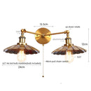 Helnys Vintage LED Wall Lamp Iron Industrial Style Loft Wandlamp