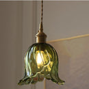 Helnys Green Glass Nordic LED Pendant Lamp for Modern Dining Room