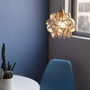 Helnys Pink Glass Petal LED Pendant Lamp for Modern Interior Decoration