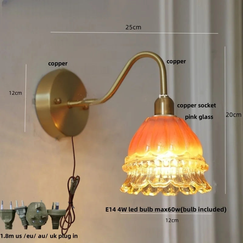 Helnys Pink Jellyfish Class LED Wall Lamp - Nordic Modern Design