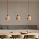 Helnys Yellow Travertine LED Pendant Light - Nordic Modern Adjustable Hanging Lamp