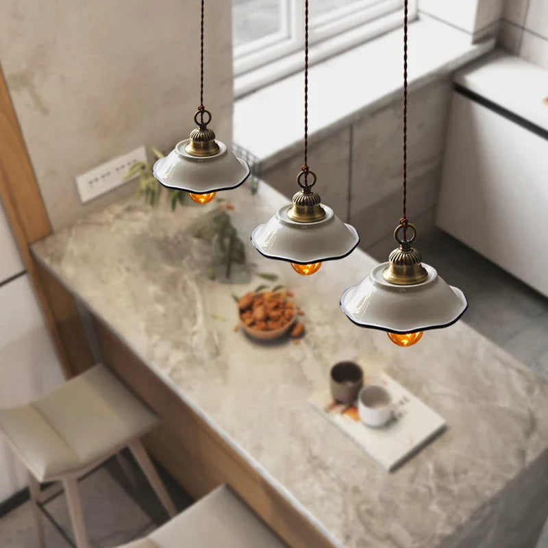Helnys Ceramic LED Pendant Lamp for Modern Indoor Decor Lighting