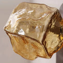 Helnys Vintage Amber Glass LED Wall Lamp, Bedroom Retro Design