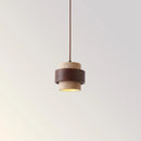 Helnys Wood Stone Hanging Lamp Adjustable LED Pendant Light Fixture