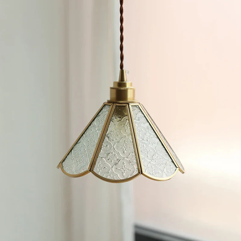 Helnys Glass Chandelier Pendant Light Fixture Modern LED Hanging Lamp