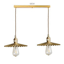 Helnys Nordic Copper LED Pendant Light with Knob Switch - Modern Hanging Lamp