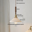 Helnys Nordic LED Pendant Light with Ceramic Copper Knob Switch