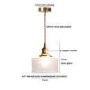 Helnys Amber Glass LED Pendant Lights for Dining and Living Room