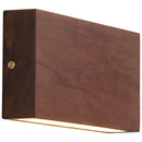 Helnys Nordic Walnut Wood LED Wall Sconce for Bedroom & Living Room