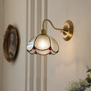 Helnys Vintage Copper Loft LED Wall Lights Glass Bedroom Lamparas De Pared