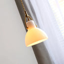 Helnys White Green LED Pendant Lamp Glass Iron Nordic Chandelier Hanging Lights