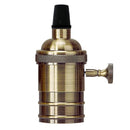 Helnys Retro E27 Socket Lamp Base Holder Vintage Edison CE UL