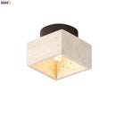 Helnys Square Stone LED Ceiling Light Fixture Modern Nordic Ceiling Lamp