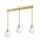 Helnys Glass LED Pendant Lights with Copper Socket - Nordic Modern Hanging Lamp