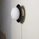 Helnys Wooden Stair LED Wall Light, Ash Wood Glass Ball Luminaria De Parede