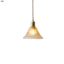 Helnys Glass LED Pendant Lamp Copper Socket Modern Nordic Hanging Light