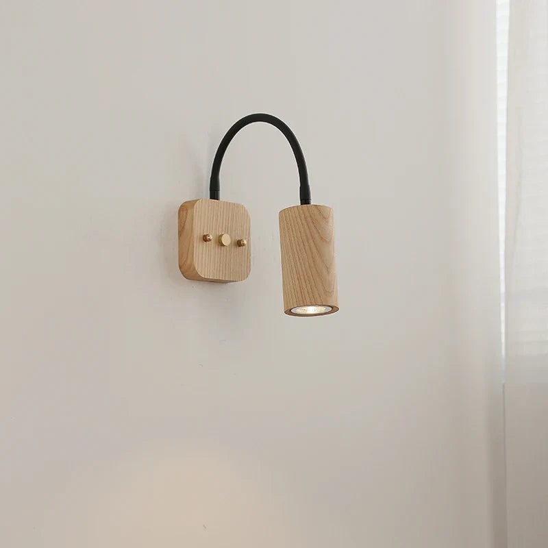 Helnys LED Wooden Wall Lamp Indoor Art Stair Light Bathroom Mirror Light