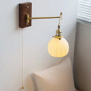 Helnys Modern Wall Lamp Sconce LED Left Right Rotate Copper Arm
