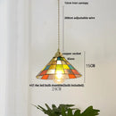 Magic Cube LED Pendant Lights by Helnys - Colorful Glass Tiffany Style Hang Lamp