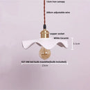 Helnys White Ceramic LED Pendant Light - Nordic Modern Design, Adjustable Hanging Lamp