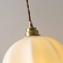 Helnys White Glass LED Pendant Lamp Modern Nordic Hanging Lights for Home