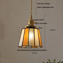 Helnys Cube LED Pendant Light Fixture Glass Nordic Modern Hang Lamp