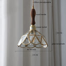 Helnys Nordic Copper Glass Hanging Pendant Light for Modern Living Spaces