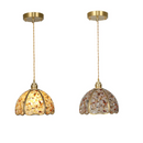 Helnys Crystal Glass LED Pendant Light Fixture American Style Luxury Hang Lamp