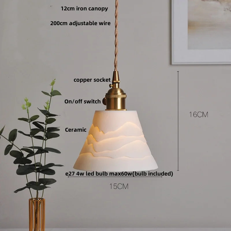 Helnys Walnut Wood LED Pendant Lights Wire Adjustable Kitchen Fixture