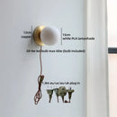 Helnys White Ball LED Wall Light - Modern Nordic Living Room Bedside Lamp