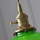Helnys Modern Green Glass LED Pendant Lamp with Adjustable Wire - Nordic Style