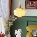 Helnys White Glass LED Pendant Lamp for Bathroom Bedroom Living Room